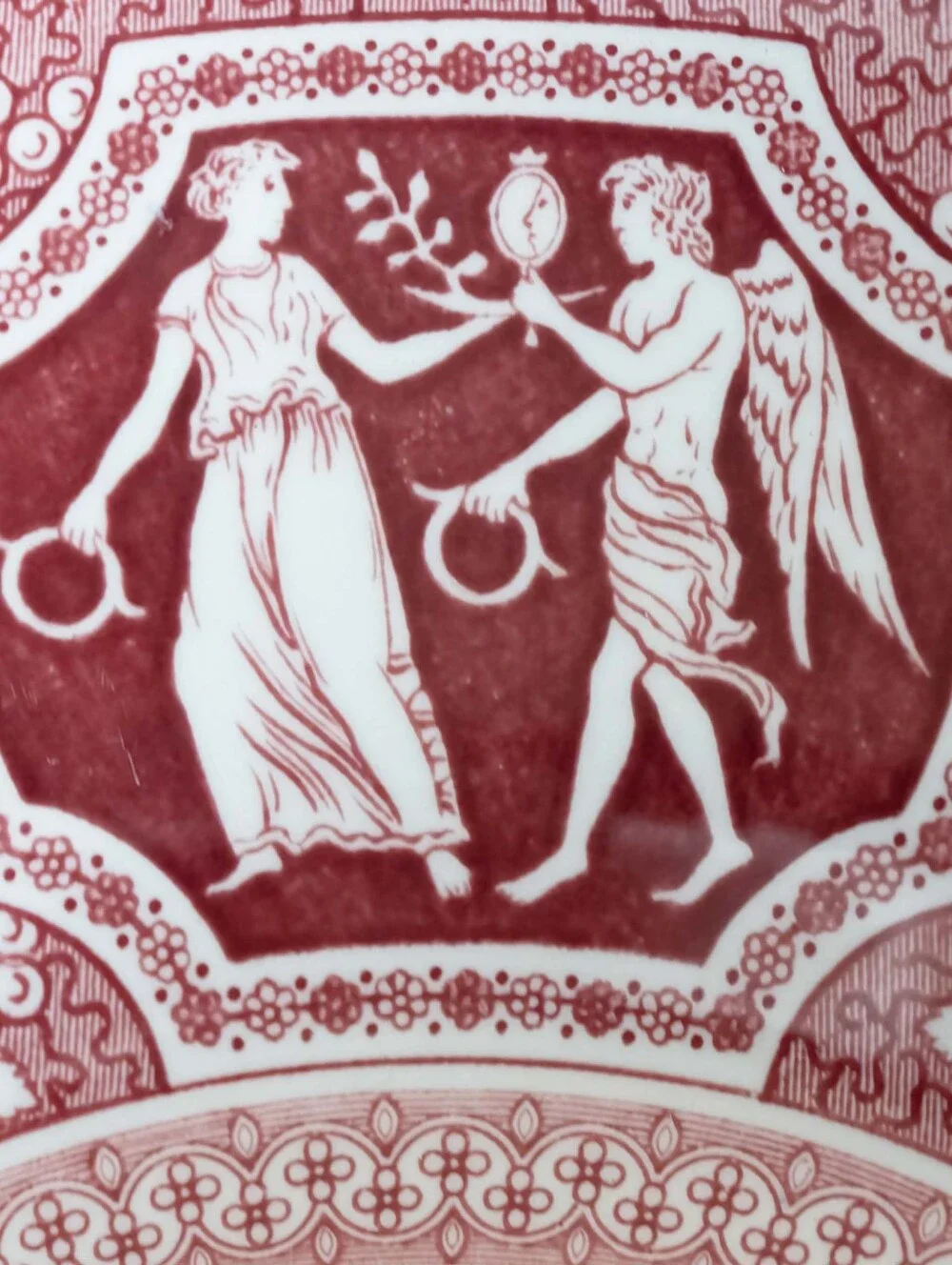 Beautiful Spode Archive Collection Greek Pattern. Jumbo Cup and Saucer. England!